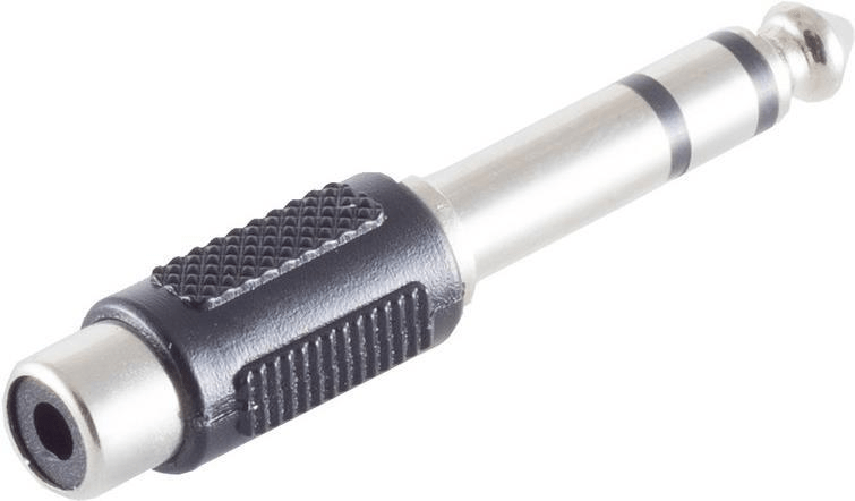 ShiverPeaks S/CONN maximum connectivity Adapter, Klinkenstecker Stereo 6,3mm auf Cinchkupplung (57074)