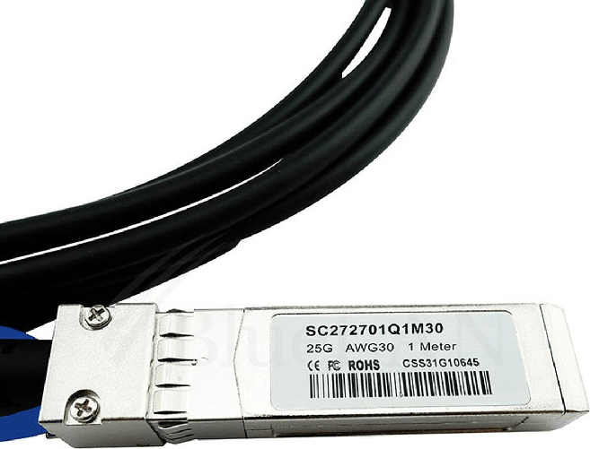 BlueOptics SFP28-DAC-2M-MT-BL InfiniBand-Kabel Schwarz (SFP28-DAC-2M-MT-BL)