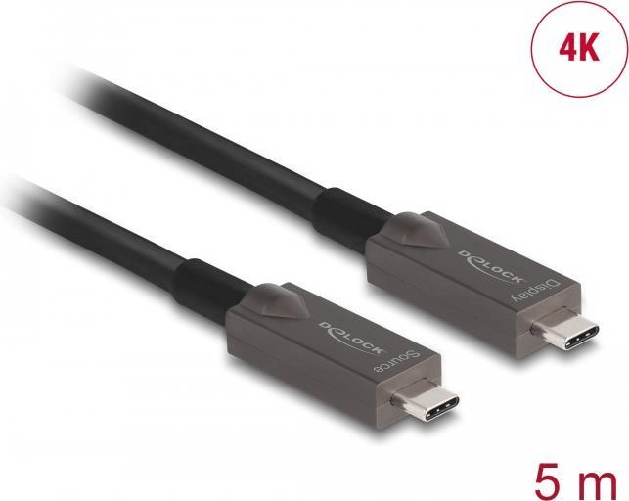 Delock Cavo PD dati video USB-C ottico attivo da 5 m