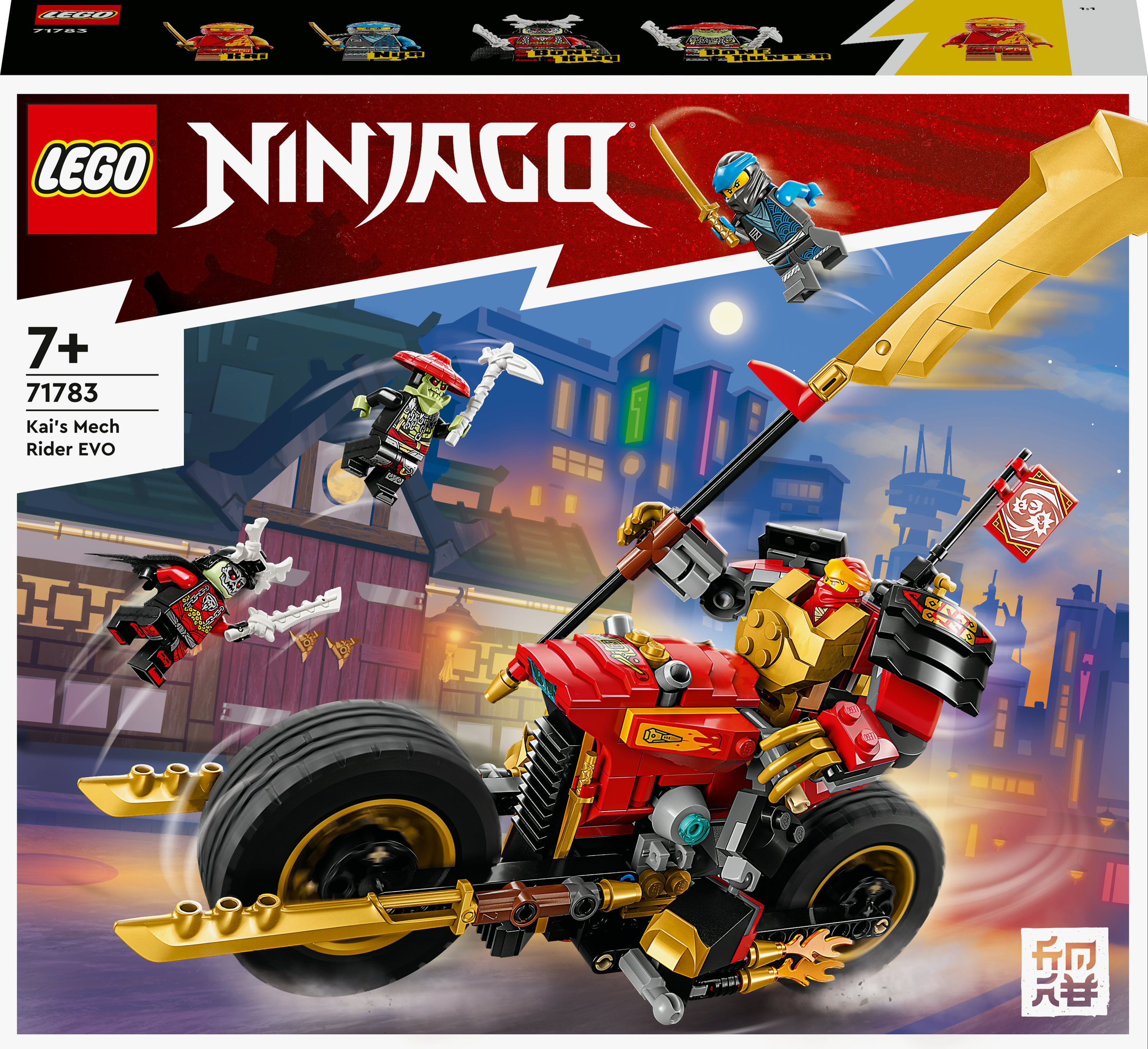 Lego giochi per bambini, costruzioni per bambini, giochi creativi, costruzioni lego, idee regalo, idea regalo LEGO NINJAGO Mech Rider di Kai - EVOLUTI