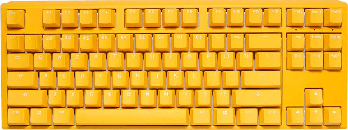 Ducky One 3 Yellow TKL Gaming RGB LED - MX-Black US Tastatur USB (DKON2187ST-AUSPDYDYYYC1)