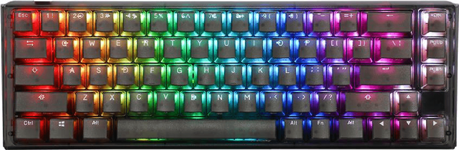 Ducky One 3 Aura Black SF Gaming Tastatur, RGB LED - MX-Silent-Red (US) (DKON2167ST-SUSPDABAAAC1)