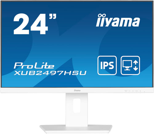 iiyama ProLite XUB2497HSU-W2 Monitor PC 60,5 cm (23.8") 1920 x 1080 Pixel Full HD LED Bianco