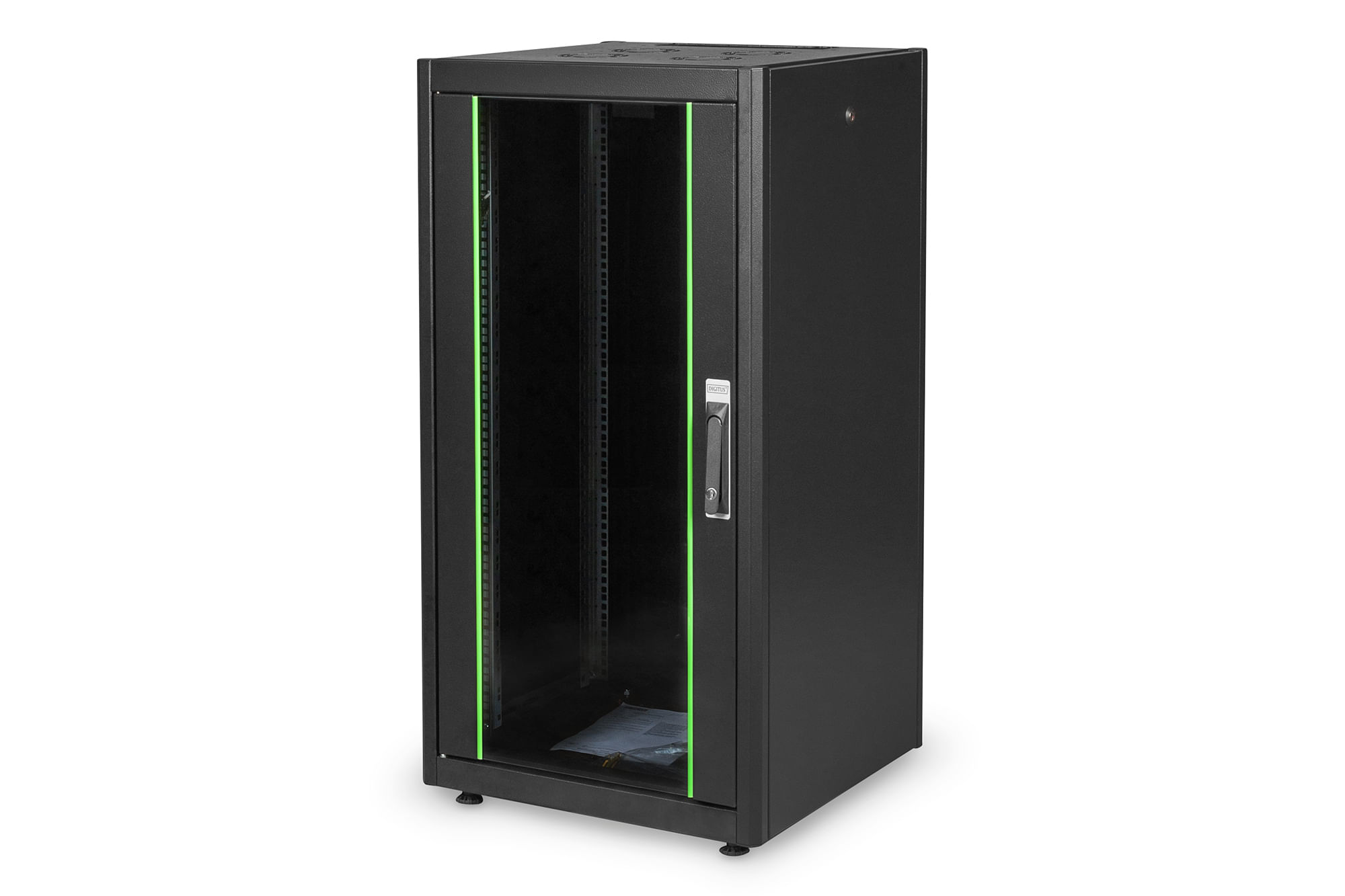 Digitus armadio 22 unita' 19'' per reti misure (a)1121 x (l)600 x 600 mm. colore nero Digitus Armadio di rete serie Dynamic Basic - 600x600 mm (LxP
