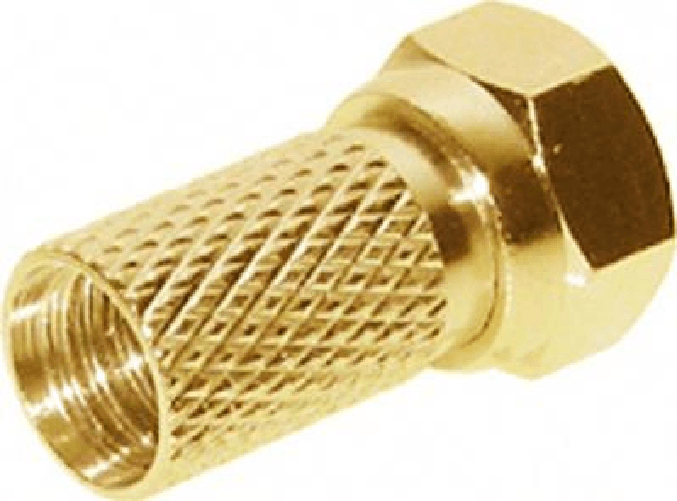 Shiverpeaks -BASIC-S--F-Stecker 6,7, vergoldet, mit gro er Mutter (BS85009-AG)