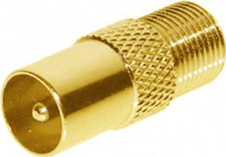 Shiverpeaks -BASIC-S--IEC-Stecker auf F-Buchse, vergoldet (BS85322-G)
