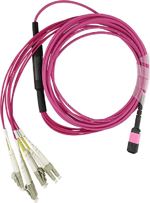 BlueOptics 7Z57A03573 cavo patch multimodale OM4 compatibile MPO-4xLC 1 metro