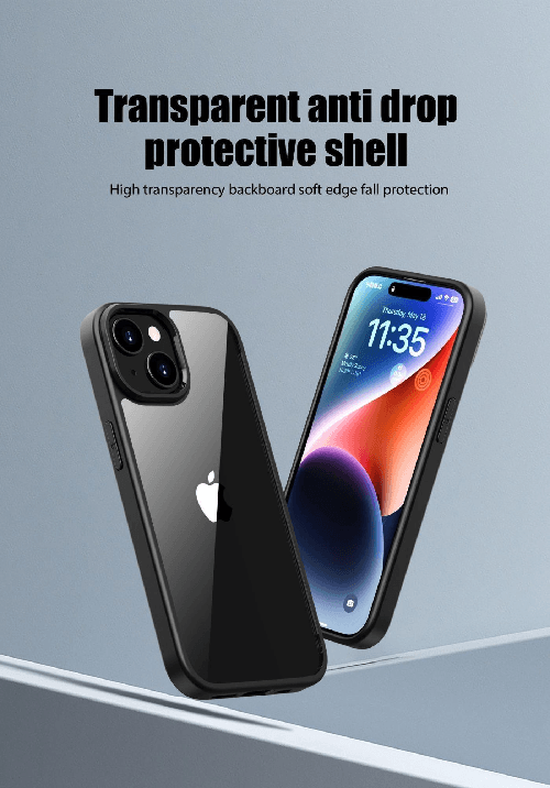 JT Berlin BackCase Pankow Hybrid | Apple iPhone 15 Plus | schwarz/transparent | 11037 (11037)