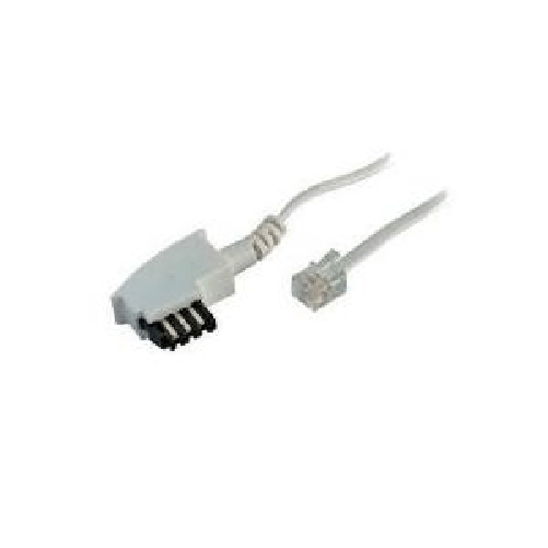 ShiverPeaks Anschlu kabel TAE-F - Westernstecker 6/4 6,0 m weiss (TC 70046-W)
