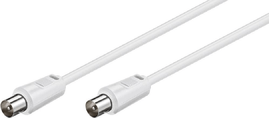 Wentronic Goobay Antennen Anschlusskabel, Wei , 5 m - IEC/Koax-Stecker  IEC/Koax-Stecker (68149)