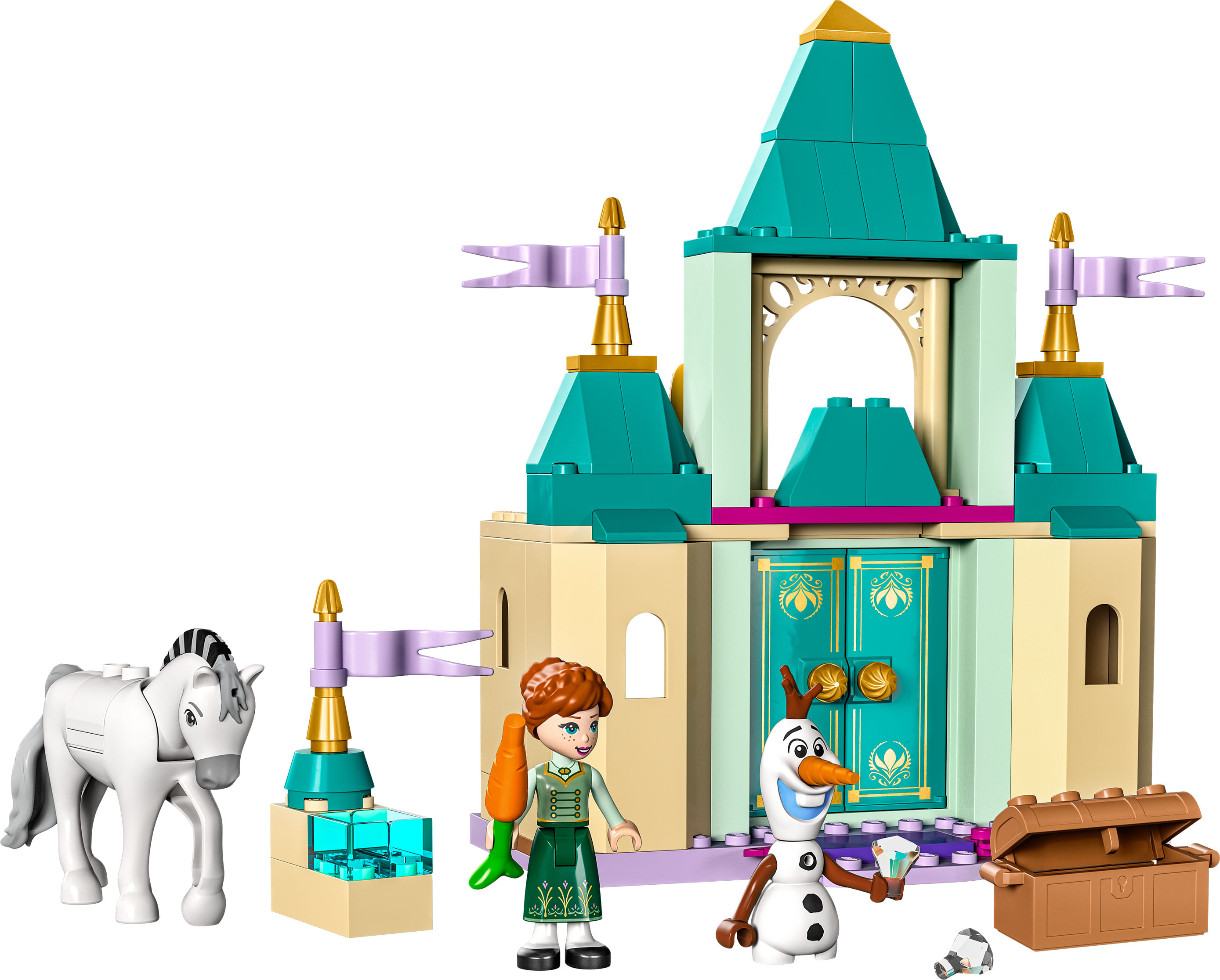 LEGO Principessa Disney 43204 Divertimento al Castello di Anna e Olaf, con Personaggi Frozen