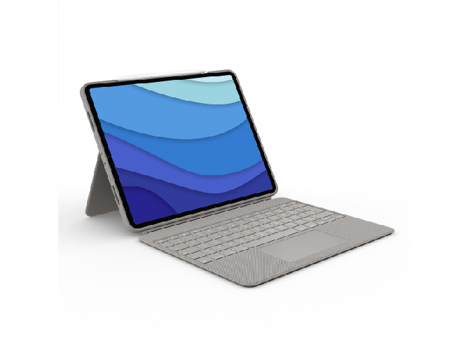 Logitech Combo Touch Sabbia Smart Connector Tedesco (COMBO TOUCH F.IPADPRO12.9-INCH - 5TH GEN. - SAND - DEU - CENTRAL) Logitech 920-010216 tastiera pe
