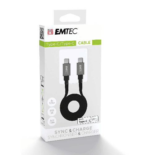 EMTEC Emtec Cavo Type-C to Type -C 2.0 Emtec T700C2 cavo USB 1,2 m USB C Nero
