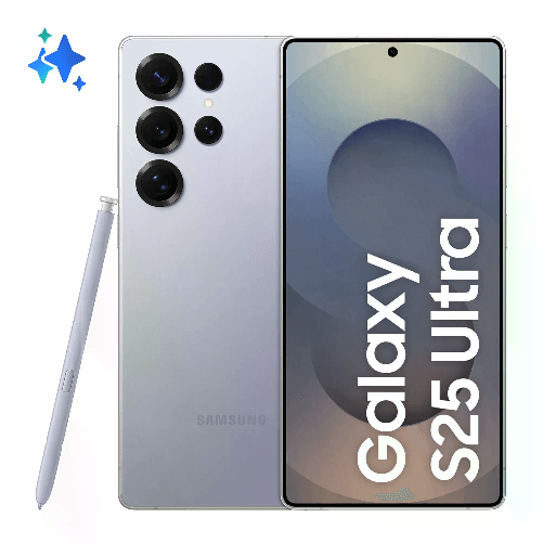 Samsung Galaxy S25 Ultra Smartphone AI, Display 6.9'' QHD+ Dynamic AMOLED 2X, Fotocamera 200MP, RAM 12GB, 512GB, 5.000 mAh, Titanium Silverblue