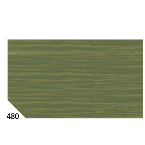 REX SADOCH Carta crespa - 50 x 250 cm - 48 gr - verde oliva 480 - Rex Sadoch - conf.10 rotoli
