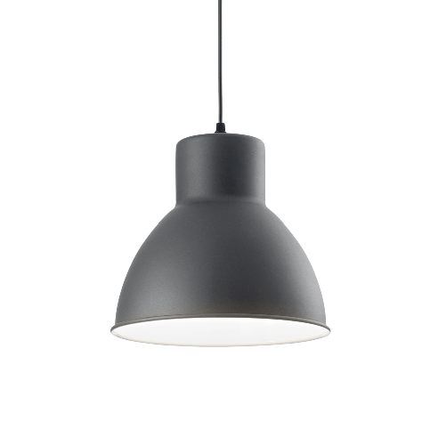 Ideal Lux Sospensione Industrial-Minimal Metro Metallo Grigio 1 Luce E27 Ideal Lux Metro illuminazione da soffitto E27