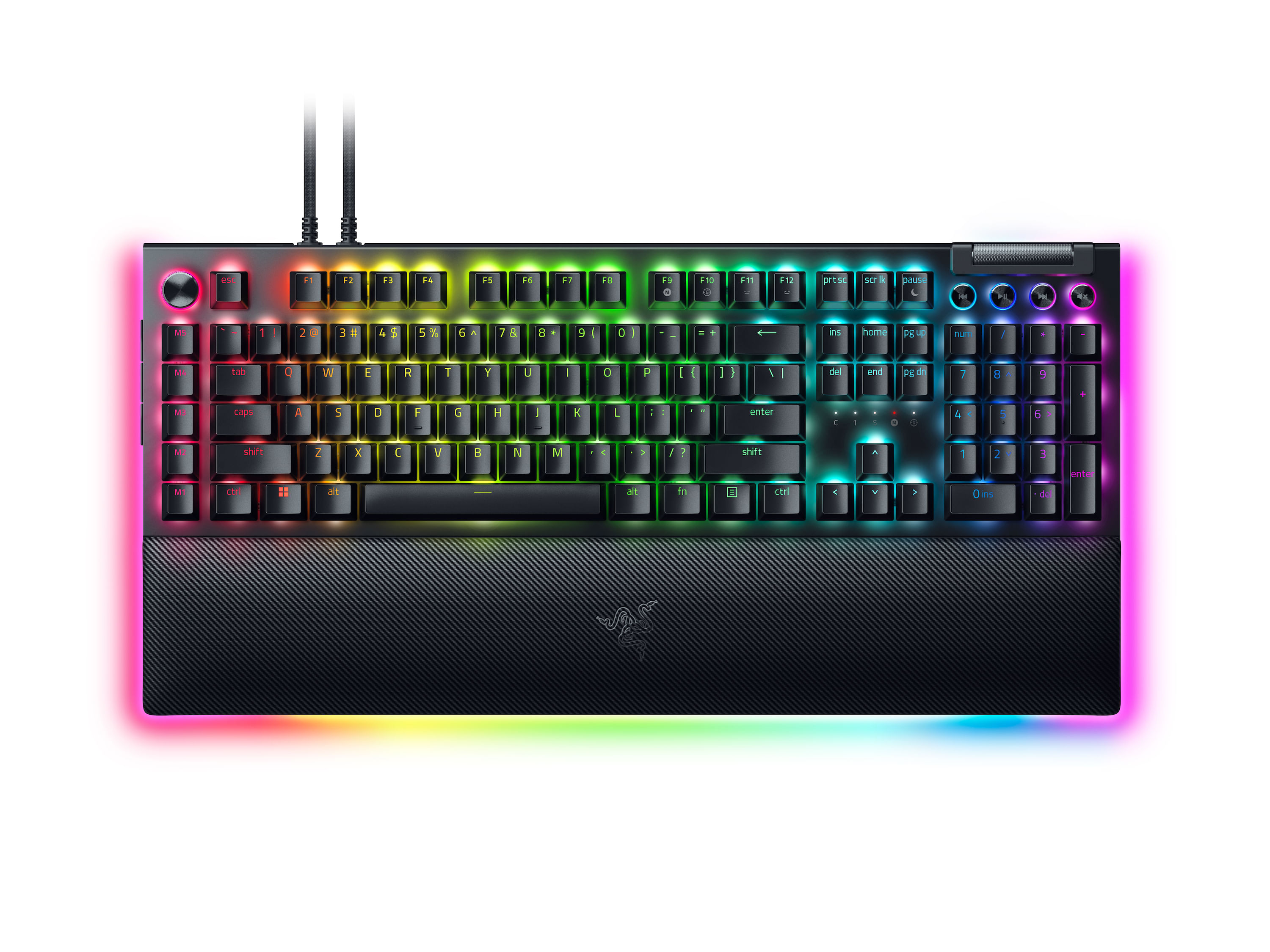 Razer Tastiera Razer BlackWidow V4 Pro con interruttore verde RZ03-04680100-R3M1 Razer BlackWidow V4 Pro tastiera Gaming USB QWERTY US International N