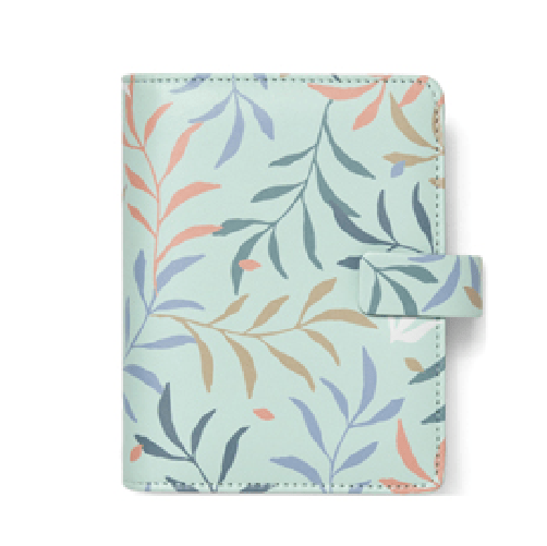 FILOFAX Organiser Botanical - f.to Pocket 146 x 128 x 36 mm - con cinturino - menta - Filofax