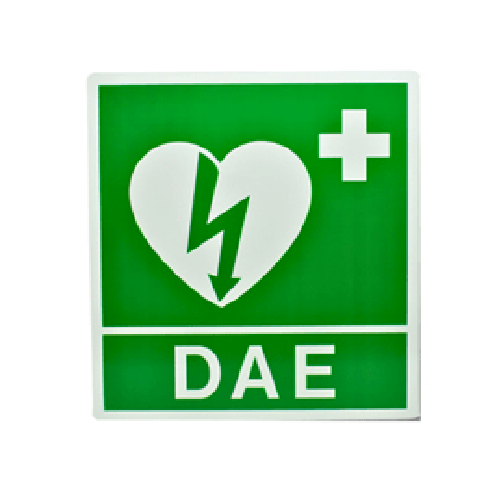 PVS Cartello da muro - DAE - per defibrillatore - 34 x 36 cm - PVS