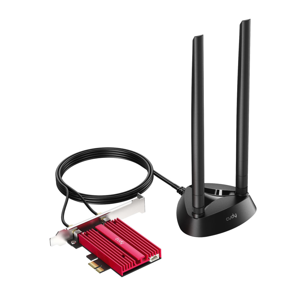 Cudy Adattatore di rete Cudy WE4000 PCI-e AX5400 WiFi 6 Tri-Band - Bluetooth 5.2 - 2 antenne esterne Cudy WE4000 scheda di rete e adattatore Interno W