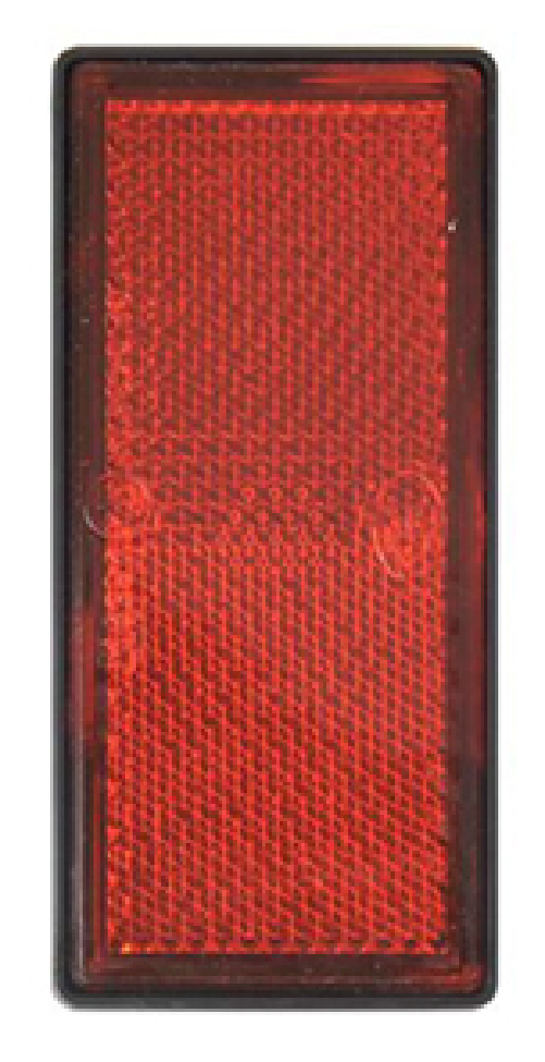 Catarifrangente adesivo rosso 105x48mm confezione da 10 pezzi