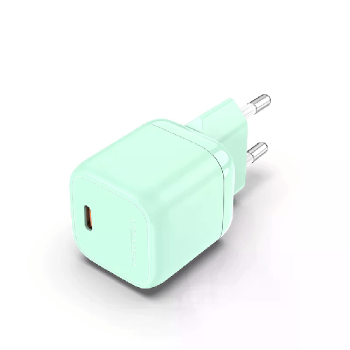 Vention FAKG0-EU Caricabatterie per dispositivi mobili Computer portatile, Smartphone, Tablet Verde AC Ricarica rapida Interno