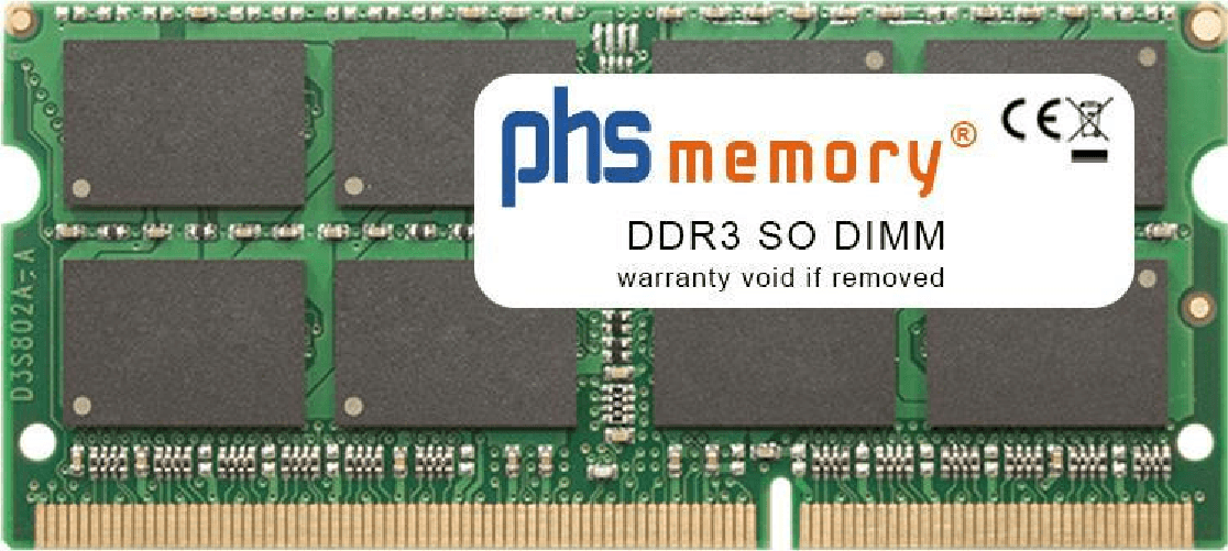 PHS-memory 8GB RAM Speicher f¼r Asus K401UB-FR038T DDR3 SO DIMM 1600MHz (SP195851)