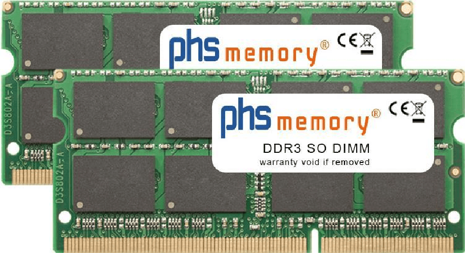 PHS-memory 16GB (2x8GB) Kit RAM Speicher f¼r QNAP TS-251 DDR3 SO DIMM 1600MHz (SP210823)