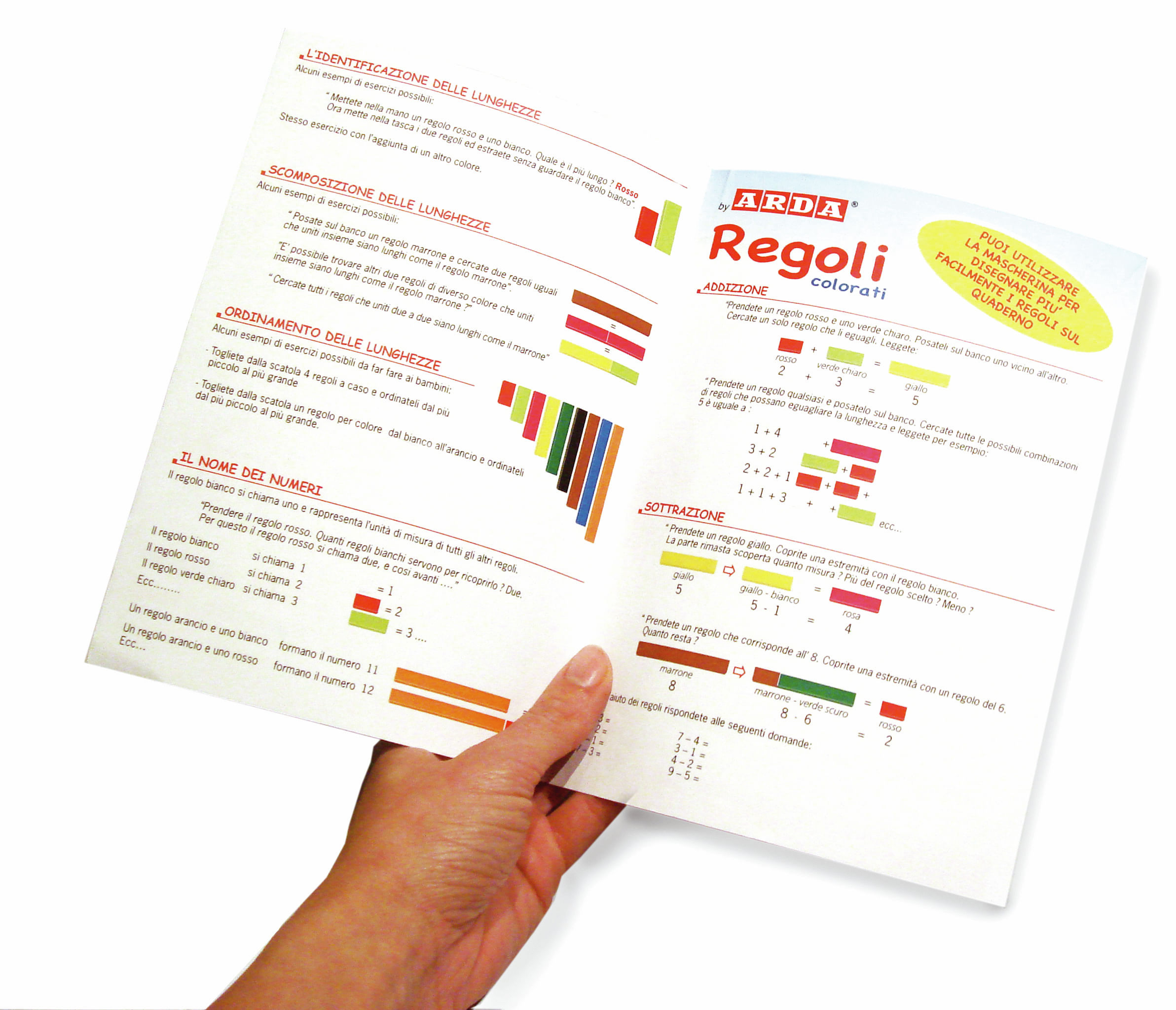 Arda VALIGETTA 200 REGOLI - NUMERI IN COLORE ARDA