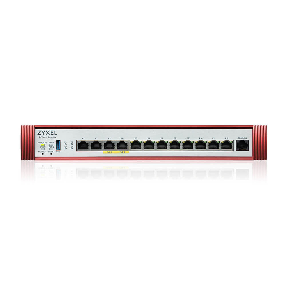 Zyxel ZyWALL USG FLEX 500H Firewall GigE 2.5 GigE Gestito da Cloud Zyxel USG FLEX 500H firewall (hardware) 10 Gbit/s