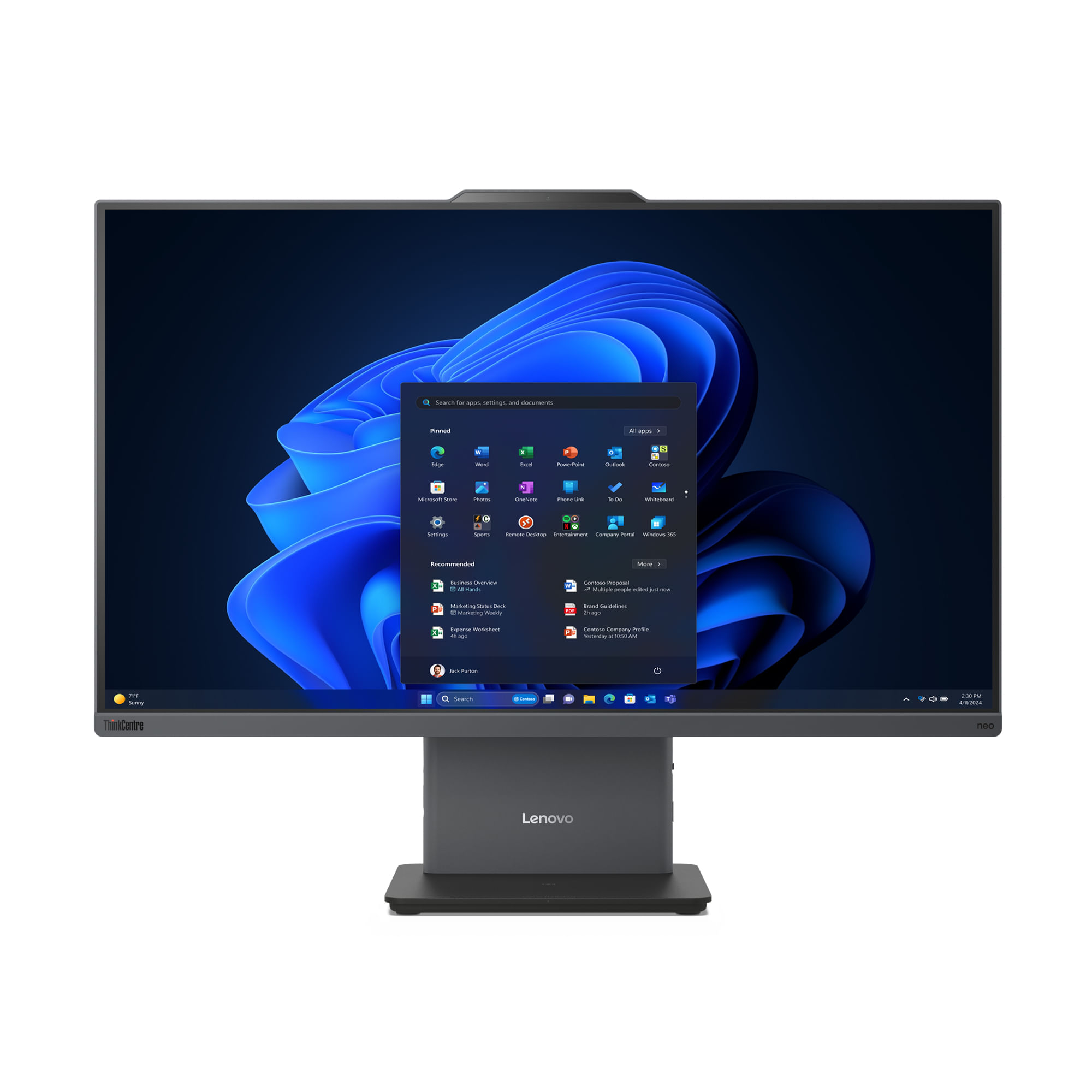 Lenovo ThinkCentre neo 50a Intel Core i7 i7-13620H 68,6 cm (27") 1920 x 1080 Pixel Touch screen PC All-in-one 16 GB DDR5-SDRAM 512 GB SSD Windows 11