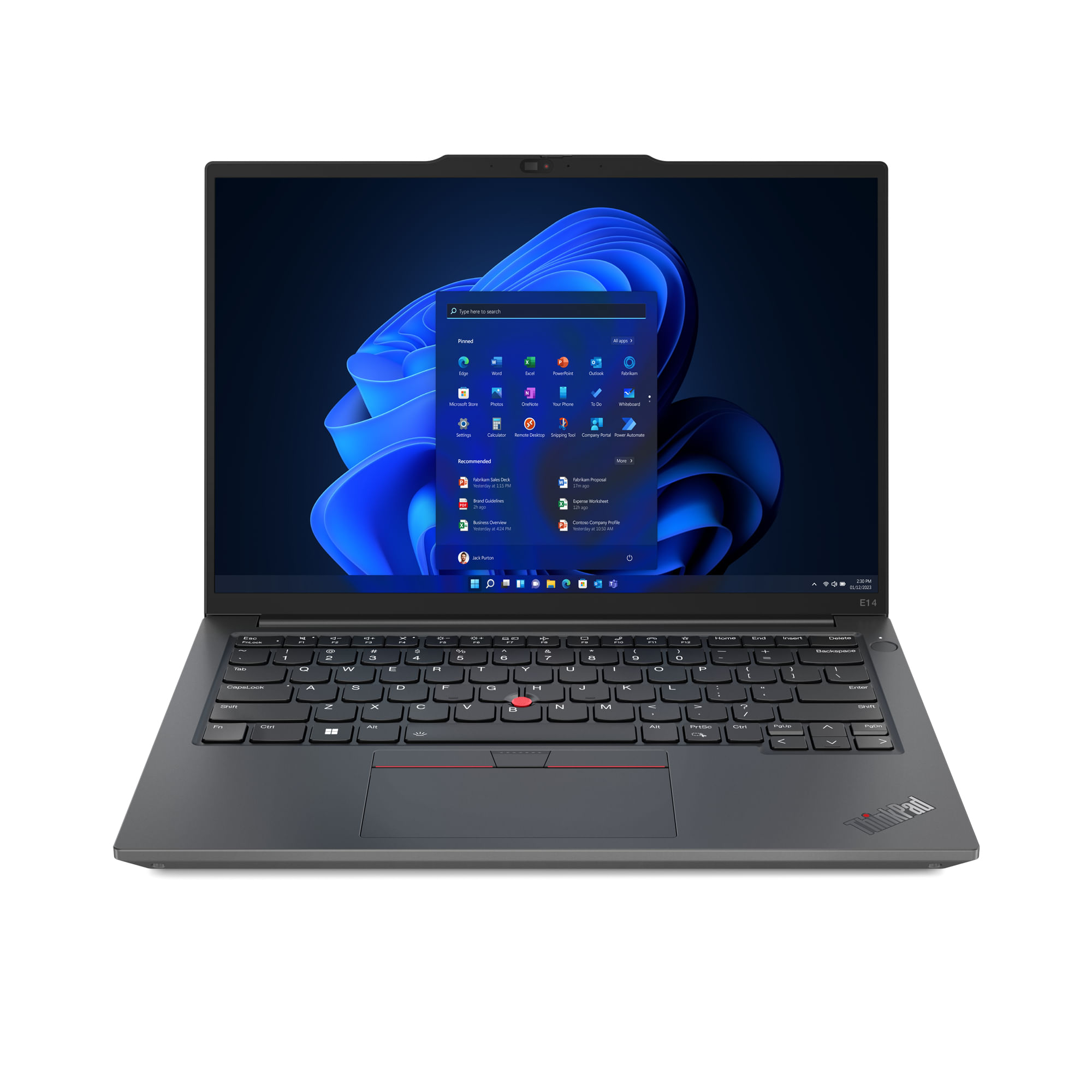 Lenovo ThinkPad E14 Intel Core i5 i5-13420H Computer portatile 35,6 cm (14") WUXGA 16 GB DDR4-SDRAM 512 GB SSD Wi-Fi 6 (802.11ax) Windows 11 Pro Ner