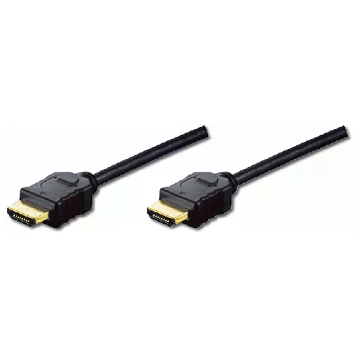 Digitus cavo di collegamento hdmi 3d con ethernet connettori dorati doppia schermatura mt. 5 Digitus HDMI High Speed con cavo di collegamento Ethernet
