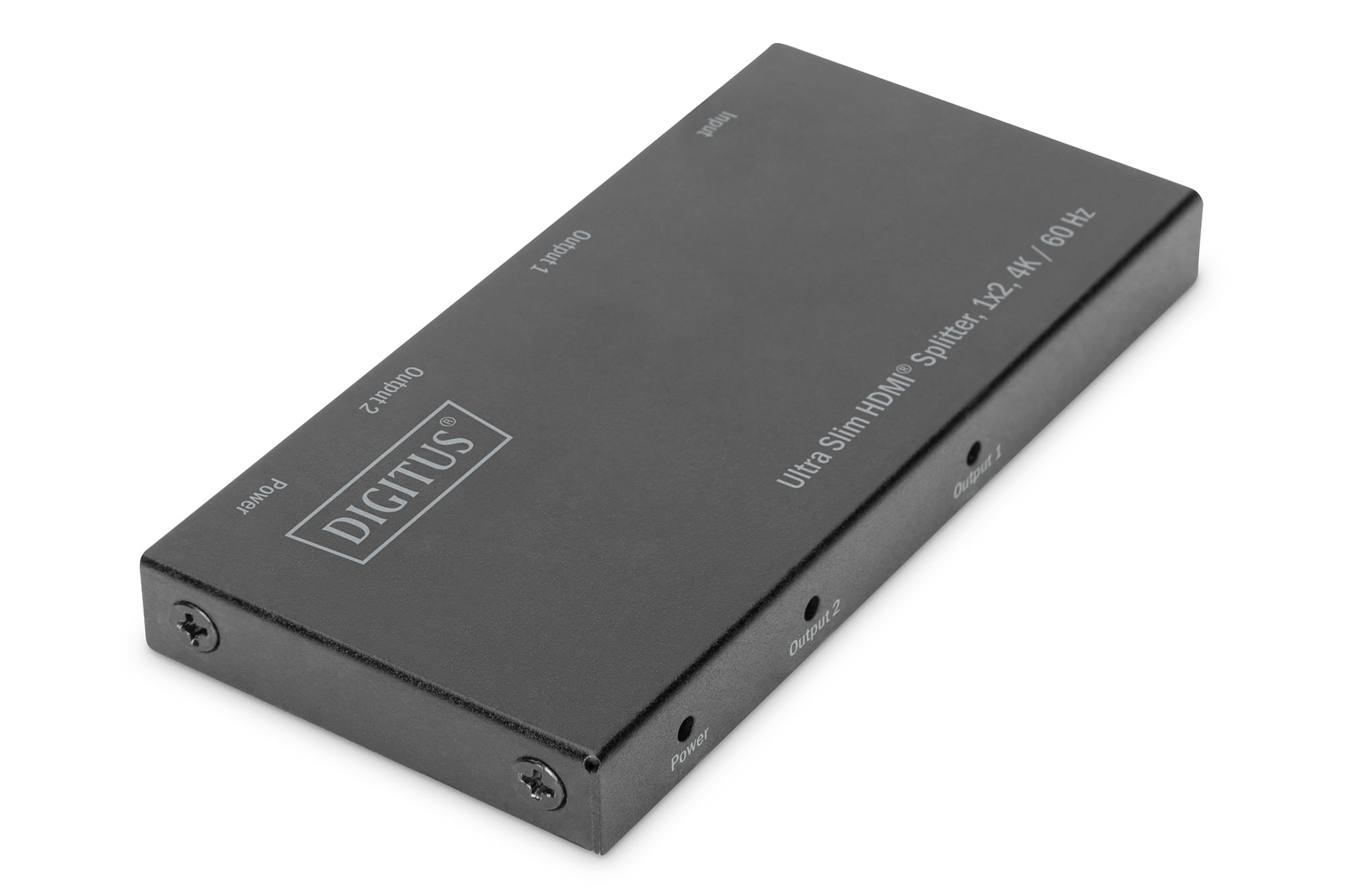 Digitus Splitter Ultra Slim Hdmi 1X2 4K/60Hz Hdr Hdcp 2.2 18 Gbps Micro Usb Power Digitus Splitter HDMI ultra slim, 1x2, 4K / 60 Hz