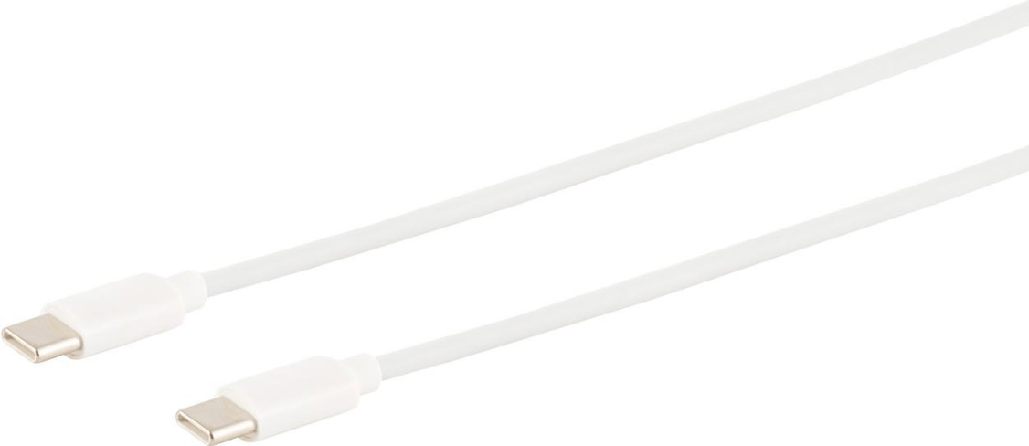 ShiverPeaks S/CONN maximum connectivity USB Lade-Sync Kabel, USB C Stecker auf USB-C Stecker, 2.0, ABS, wei
