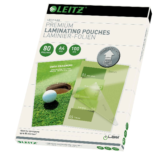 LEITZ 100 POUCHES iLAM A4-216x303mm 80micron LEITZ