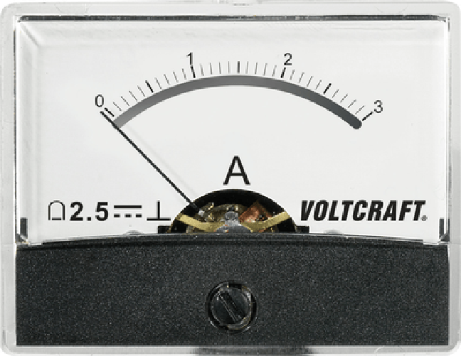 Voltcraft AM-60X46/3A/DC Einbau-Messgert AM-60X46/3A/DC 3 A Drehspule (AM-60X46/3A/DC)