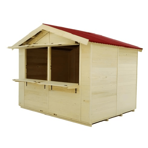 Chiosco Casetta in Legno per Giardino 400x240 cm a Pannelli 20 mm