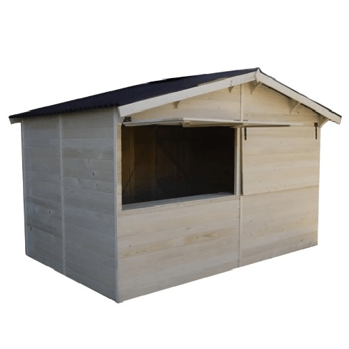 Chiosco Casetta in Legno per Giardino 360x240 cm a Pannelli 20 mm