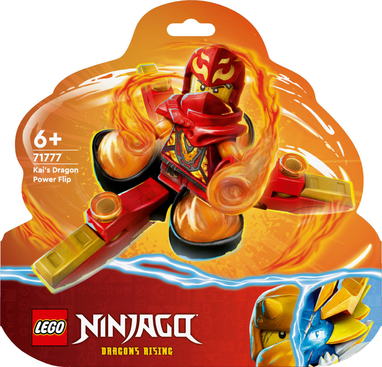 LEGO NINJAGO 71777 Salto Mortale Spinjitzu del Drago di Kai, Trottola Giocattolo da Collezione LEGO Salto mortale Spinjitzu del drago di Kai