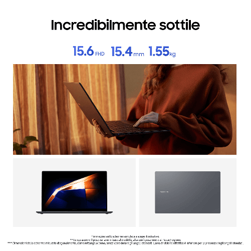 Samsung Galaxy Book4 Laptop, Intel Core i5-1335U, 16GB RAM, 512GB SSD, 15.6" Windows 11 Home, Gray