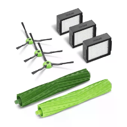 IRobot 3 Filtri High Efficiency 3 Spazzole Puliscibordi 1 Set in Gomma Multi-Superficie iRobot Roomba Replenishment Kit Kit di accessori Robot aspirap