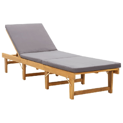 VidaXL 46491 sedia da esterno Salone Seduta imbottita Legno di acacia Grigio