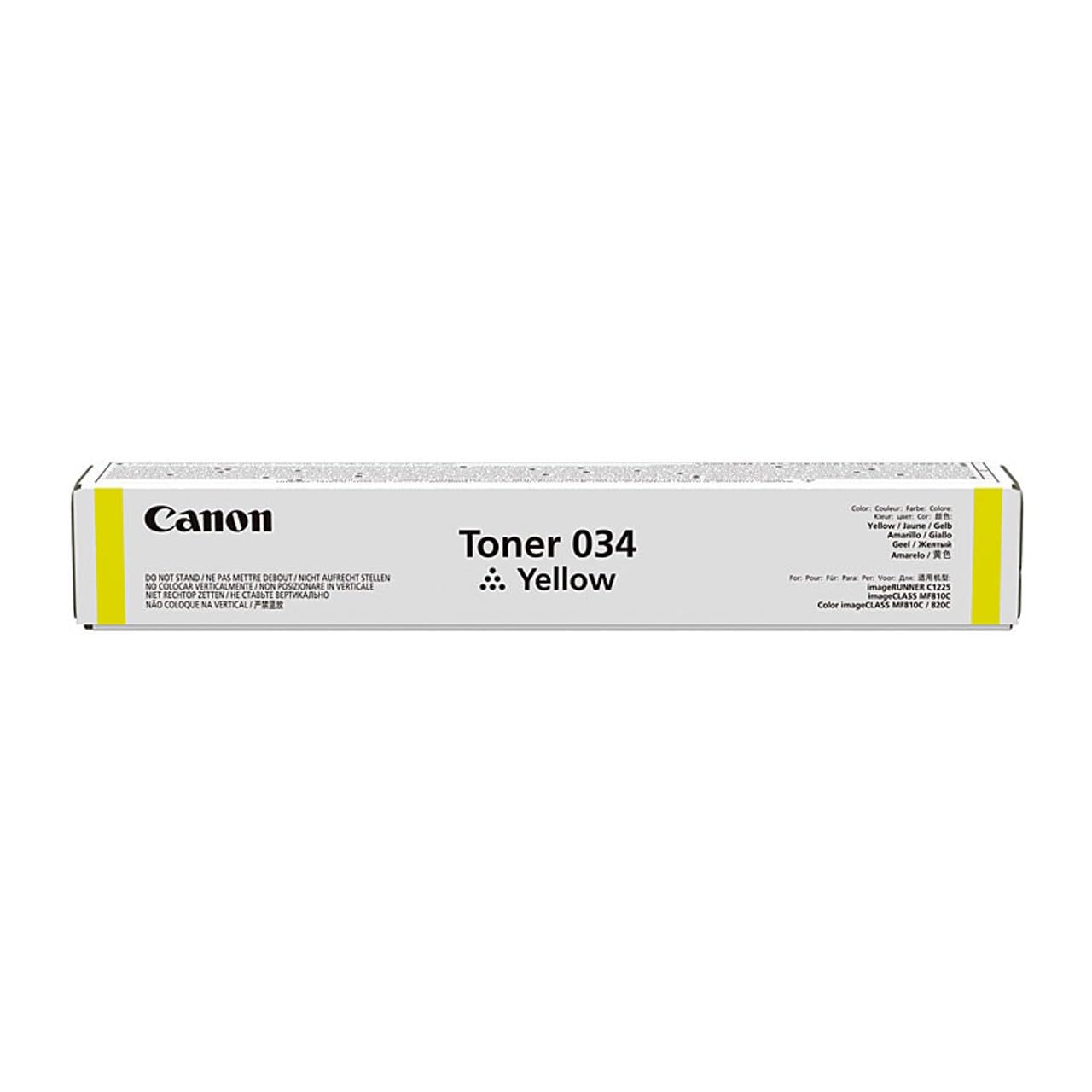 Canon 034 cartuccia toner 1 pz Originale Giallo