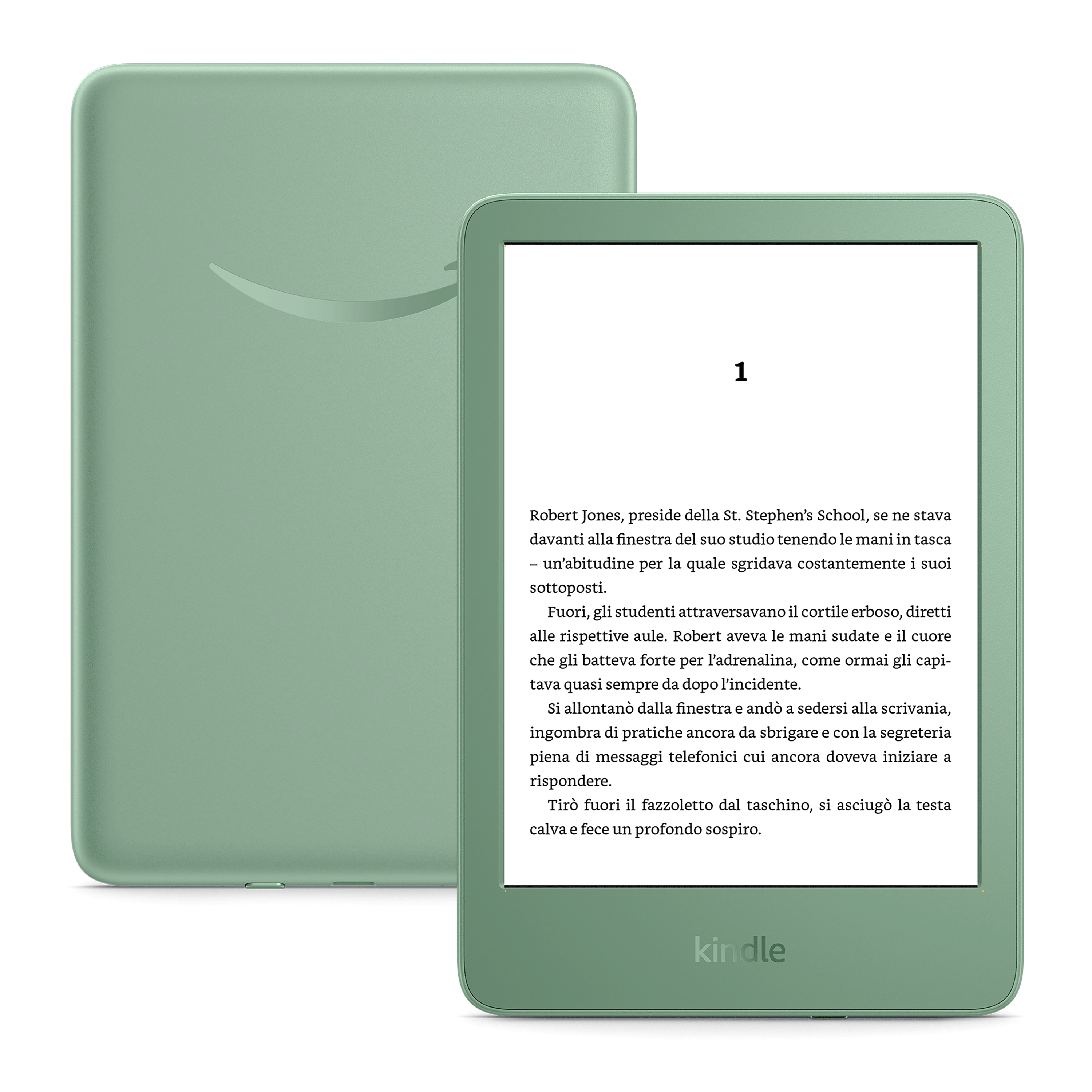 Amazon Ebook Kindle 2024 Release con Pubblicita' Matcha Green Amazon Nuovo Kindle (16 GB) | Con pubblicità | Verde matcha