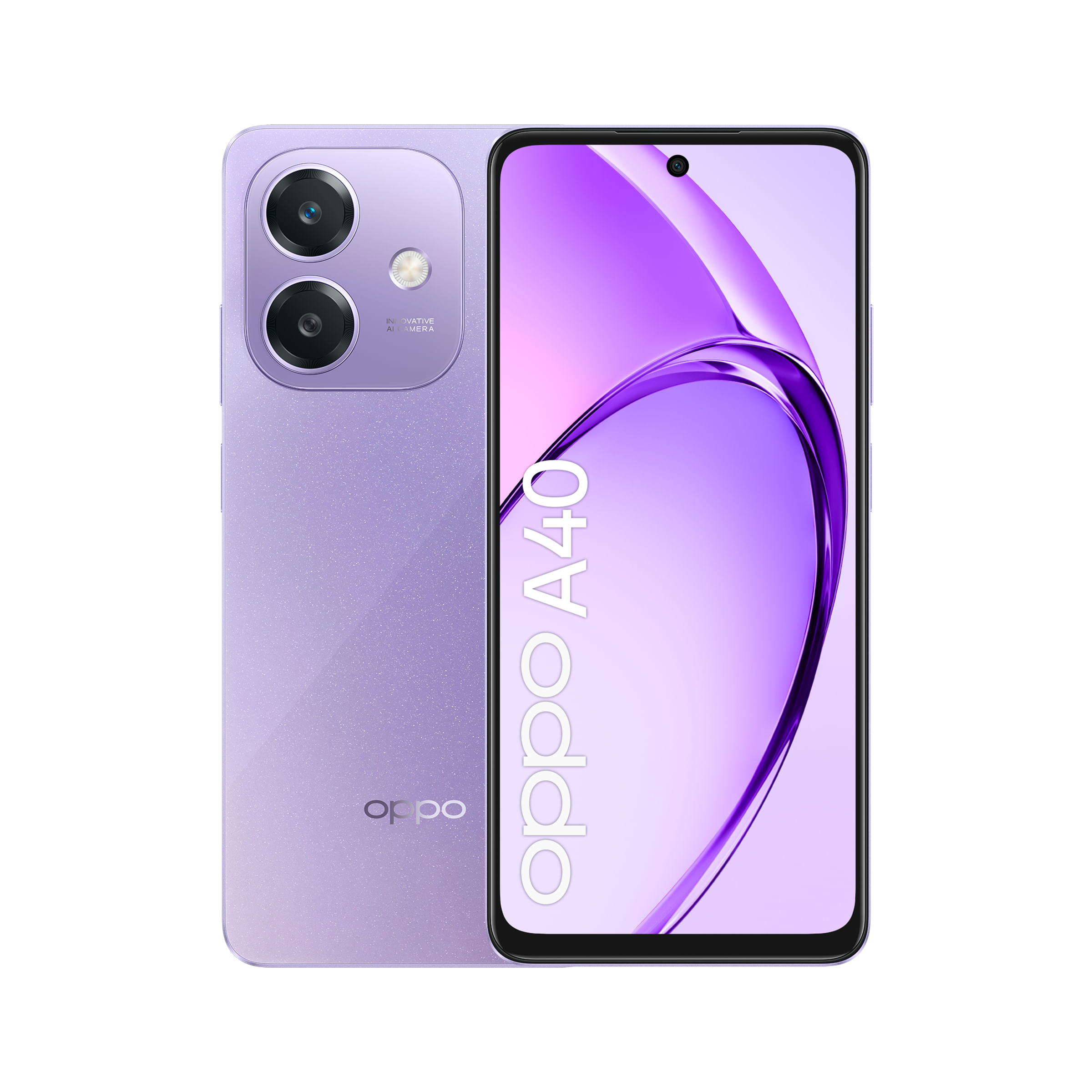 OPPO A40 Smartphone, Fotocamera AI 50MP, Selfie 5MP, Display 6.67” 90HZ LCD HD+, 5100mAh, RAM 4 Esp 8GB (+4GB Virtuali) +ROM 128GB, IP54, [Versione It