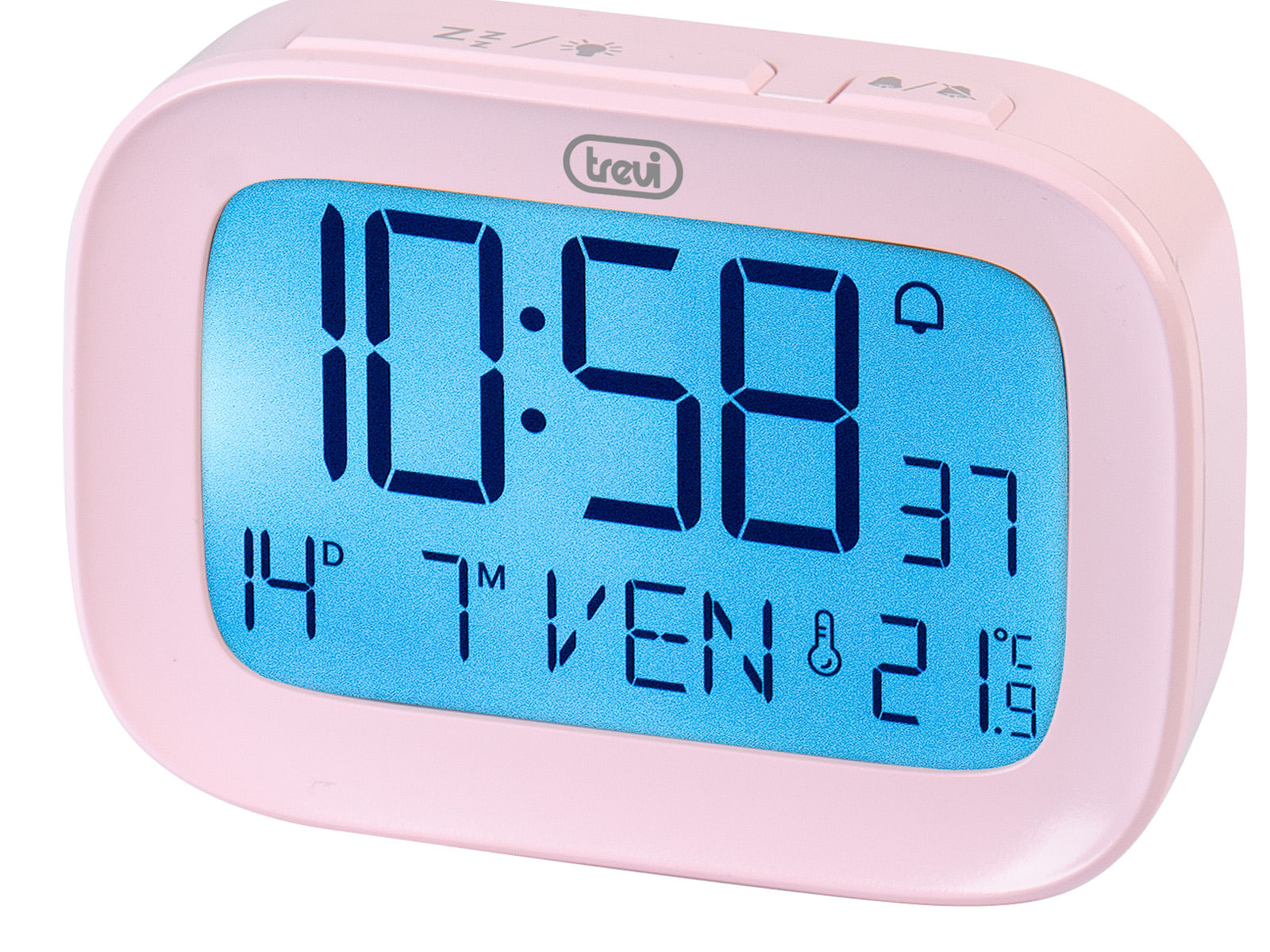 Trevi SLD 3850 Orologio Sveglia Digitale con Termometro Integrato Rosa Trevi SLD 3850 Orologio digitale Altro Rosa