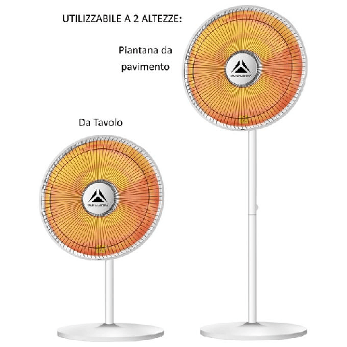 Pyramidea SC800PT stufetta elettrica Interno Argento 1000 W
