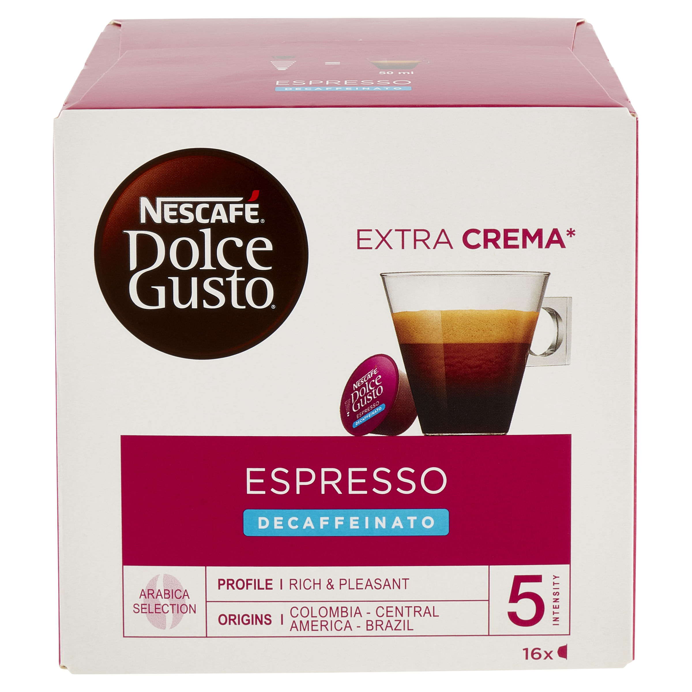 Nescafè Nescafé Dolce Gusto Caffè Espresso Decaffeinato 16 Capsule Nescafé Dolce Gusto Caffè Espresso Decaffeinato 16 Capsule