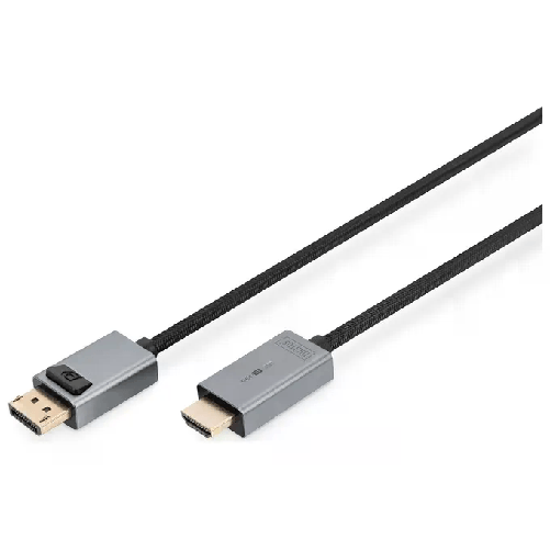 Digitus Cavo Adattatore Displayport 4k Dp - Hdmi Tipo A 3mt Digitus Cavo adattatore DisplayPort 4K, DP - HDMI tipo A